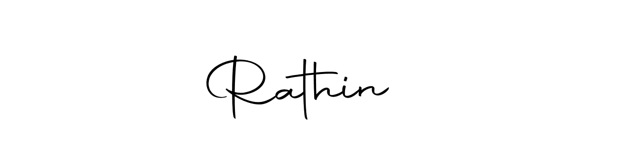 Design your own signature with our free online signature maker. With this signature software, you can create a handwritten (Autography-DOLnW) signature for name Rathin ♥️. Rathin ♥️ signature style 10 images and pictures png