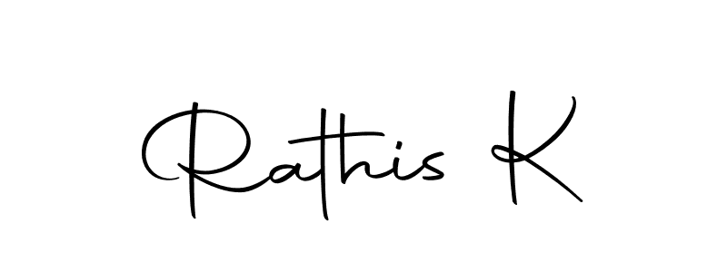 Design your own signature with our free online signature maker. With this signature software, you can create a handwritten (Autography-DOLnW) signature for name Rathis K. Rathis K signature style 10 images and pictures png