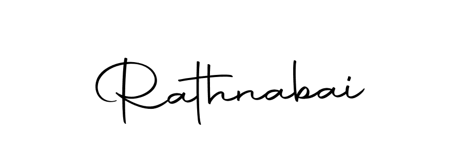 Design your own signature with our free online signature maker. With this signature software, you can create a handwritten (Autography-DOLnW) signature for name Rathnabai. Rathnabai signature style 10 images and pictures png