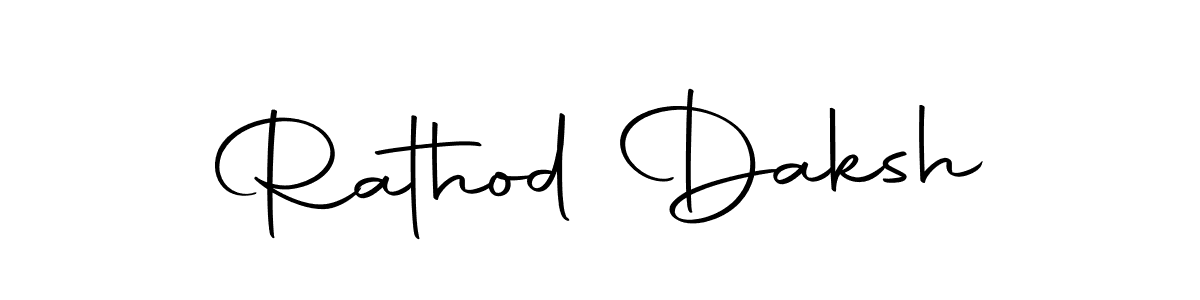 Make a short Rathod Daksh signature style. Manage your documents anywhere anytime using Autography-DOLnW. Create and add eSignatures, submit forms, share and send files easily. Rathod Daksh signature style 10 images and pictures png