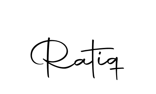 Use a signature maker to create a handwritten signature online. With this signature software, you can design (Autography-DOLnW) your own signature for name Ratiq. Ratiq signature style 10 images and pictures png
