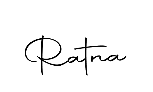 Design your own signature with our free online signature maker. With this signature software, you can create a handwritten (Autography-DOLnW) signature for name Ratna. Ratna signature style 10 images and pictures png