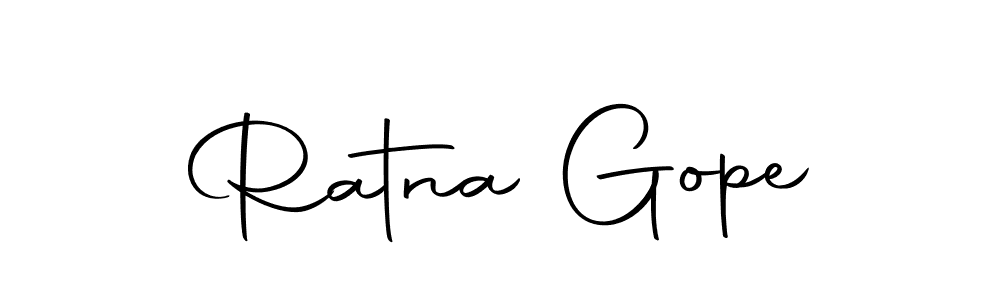 Use a signature maker to create a handwritten signature online. With this signature software, you can design (Autography-DOLnW) your own signature for name Ratna Gope. Ratna Gope signature style 10 images and pictures png