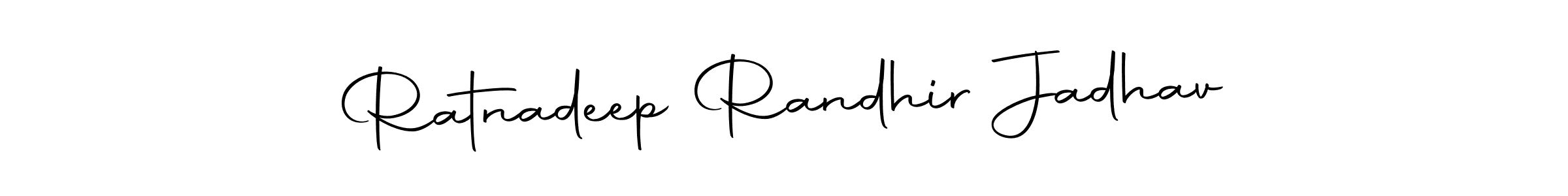 This is the best signature style for the Ratnadeep Randhir Jadhav name. Also you like these signature font (Autography-DOLnW). Mix name signature. Ratnadeep Randhir Jadhav signature style 10 images and pictures png