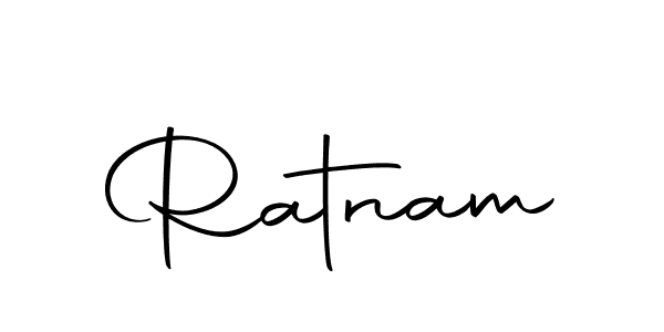 Create a beautiful signature design for name Ratnam. With this signature (Autography-DOLnW) fonts, you can make a handwritten signature for free. Ratnam signature style 10 images and pictures png