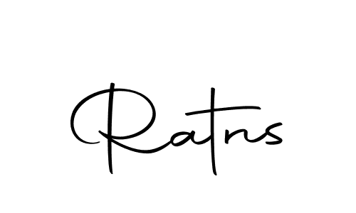 Design your own signature with our free online signature maker. With this signature software, you can create a handwritten (Autography-DOLnW) signature for name Ratns. Ratns signature style 10 images and pictures png