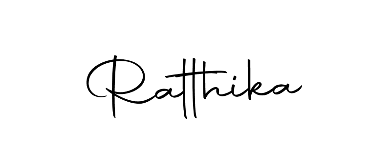 Design your own signature with our free online signature maker. With this signature software, you can create a handwritten (Autography-DOLnW) signature for name Ratthika. Ratthika signature style 10 images and pictures png