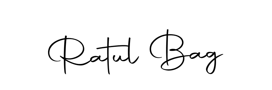 The best way (Autography-DOLnW) to make a short signature is to pick only two or three words in your name. The name Ratul Bag include a total of six letters. For converting this name. Ratul Bag signature style 10 images and pictures png