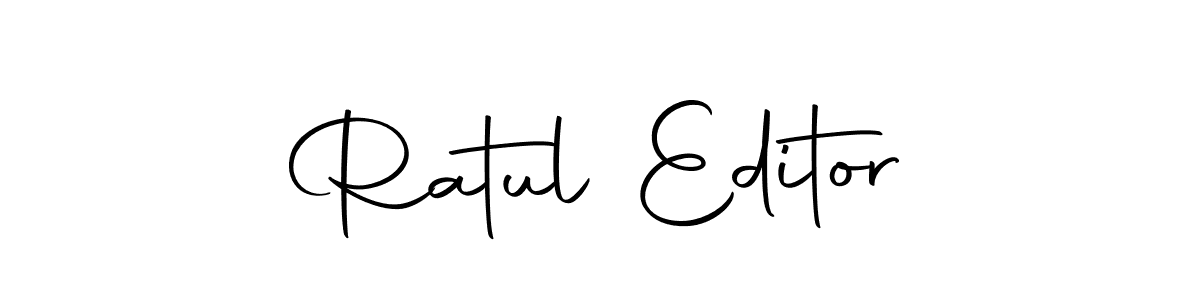 Design your own signature with our free online signature maker. With this signature software, you can create a handwritten (Autography-DOLnW) signature for name Ratul Editor. Ratul Editor signature style 10 images and pictures png