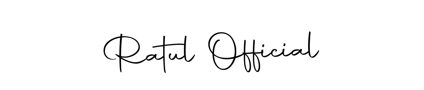 Design your own signature with our free online signature maker. With this signature software, you can create a handwritten (Autography-DOLnW) signature for name Ratul Official. Ratul Official signature style 10 images and pictures png