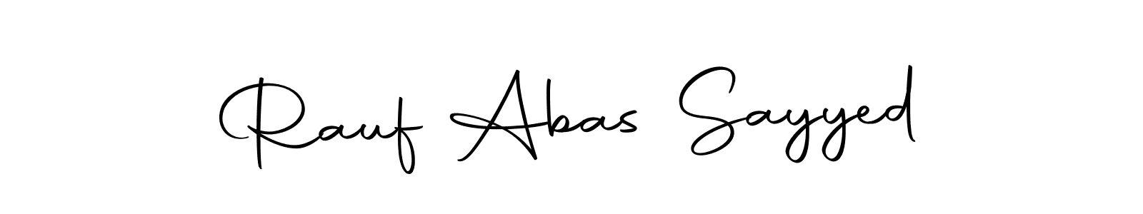 Rauf Abas Sayyed stylish signature style. Best Handwritten Sign (Autography-DOLnW) for my name. Handwritten Signature Collection Ideas for my name Rauf Abas Sayyed. Rauf Abas Sayyed signature style 10 images and pictures png