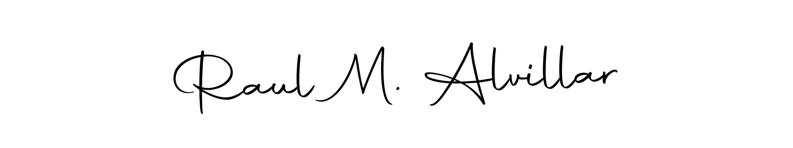 Design your own signature with our free online signature maker. With this signature software, you can create a handwritten (Autography-DOLnW) signature for name Raul M. Alvillar. Raul M. Alvillar signature style 10 images and pictures png
