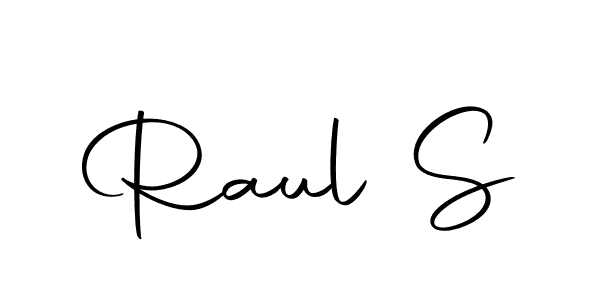 Create a beautiful signature design for name Raul S. With this signature (Autography-DOLnW) fonts, you can make a handwritten signature for free. Raul S signature style 10 images and pictures png