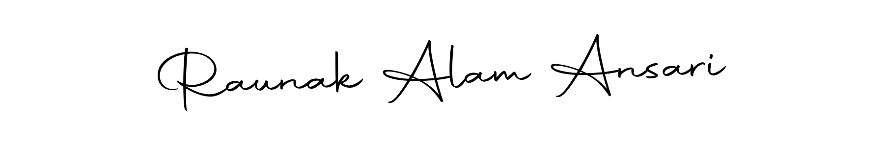 Raunak Alam Ansari stylish signature style. Best Handwritten Sign (Autography-DOLnW) for my name. Handwritten Signature Collection Ideas for my name Raunak Alam Ansari. Raunak Alam Ansari signature style 10 images and pictures png