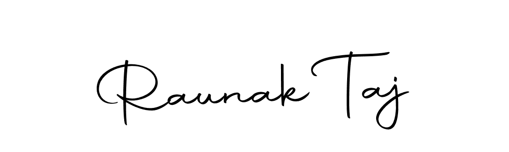 Create a beautiful signature design for name Raunak Taj. With this signature (Autography-DOLnW) fonts, you can make a handwritten signature for free. Raunak Taj signature style 10 images and pictures png