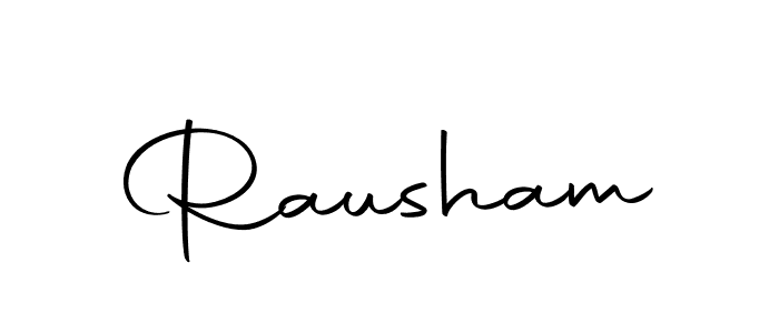 Use a signature maker to create a handwritten signature online. With this signature software, you can design (Autography-DOLnW) your own signature for name Rausham. Rausham signature style 10 images and pictures png