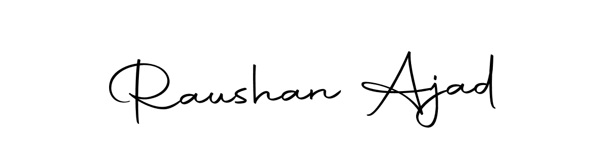 Create a beautiful signature design for name Raushan Ajad. With this signature (Autography-DOLnW) fonts, you can make a handwritten signature for free. Raushan Ajad signature style 10 images and pictures png