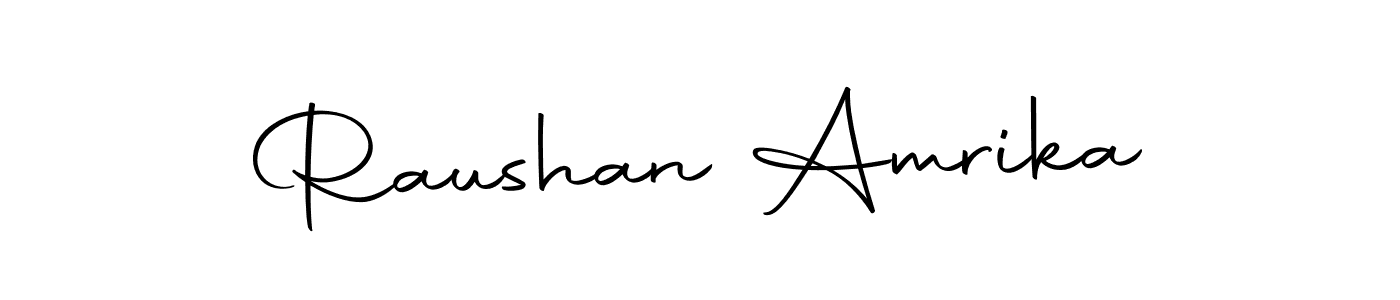 Raushan Amrika stylish signature style. Best Handwritten Sign (Autography-DOLnW) for my name. Handwritten Signature Collection Ideas for my name Raushan Amrika. Raushan Amrika signature style 10 images and pictures png