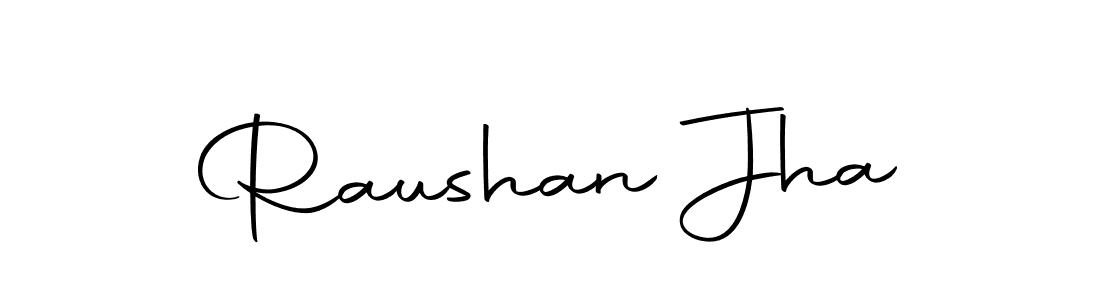 Make a beautiful signature design for name Raushan Jha. With this signature (Autography-DOLnW) style, you can create a handwritten signature for free. Raushan Jha signature style 10 images and pictures png