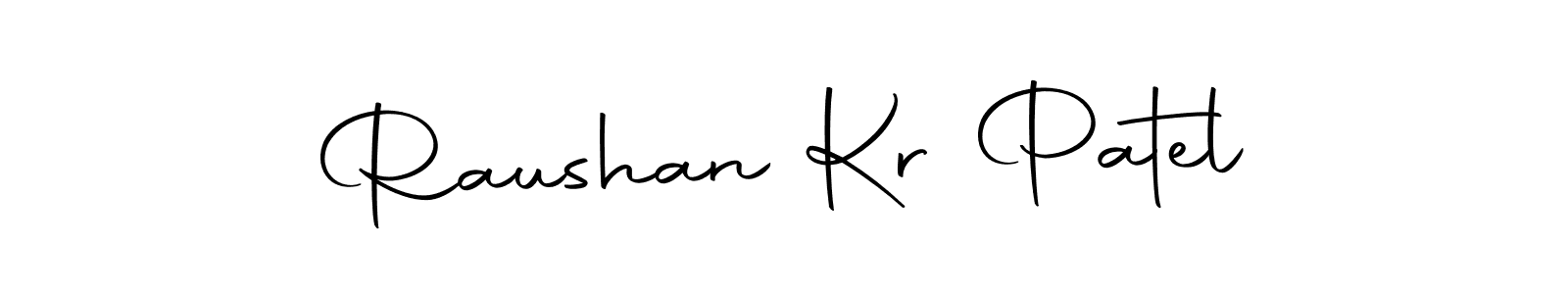 Create a beautiful signature design for name Raushan Kr Patel. With this signature (Autography-DOLnW) fonts, you can make a handwritten signature for free. Raushan Kr Patel signature style 10 images and pictures png