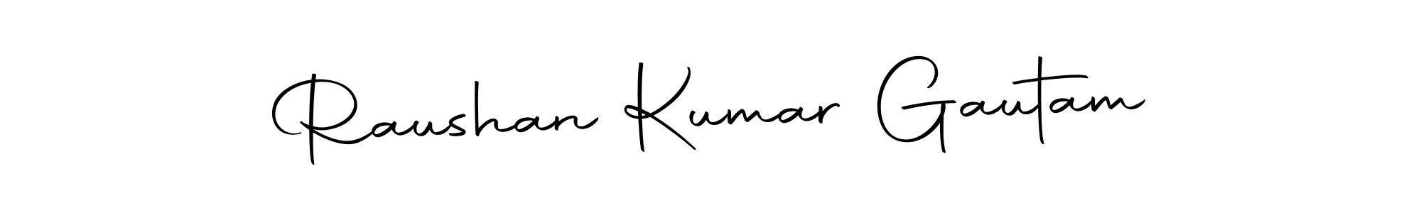 Make a beautiful signature design for name Raushan Kumar Gautam. With this signature (Autography-DOLnW) style, you can create a handwritten signature for free. Raushan Kumar Gautam signature style 10 images and pictures png