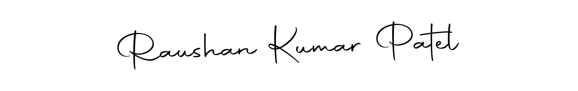 Create a beautiful signature design for name Raushan Kumar Patel. With this signature (Autography-DOLnW) fonts, you can make a handwritten signature for free. Raushan Kumar Patel signature style 10 images and pictures png