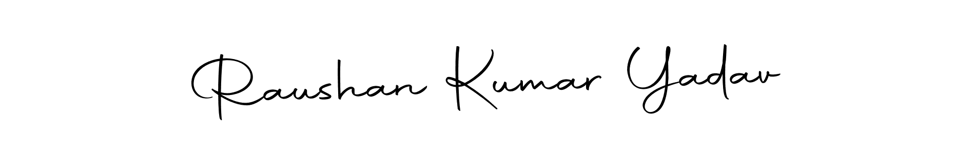 Make a beautiful signature design for name Raushan Kumar Yadav. With this signature (Autography-DOLnW) style, you can create a handwritten signature for free. Raushan Kumar Yadav signature style 10 images and pictures png