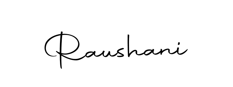 Design your own signature with our free online signature maker. With this signature software, you can create a handwritten (Autography-DOLnW) signature for name Raushani. Raushani signature style 10 images and pictures png