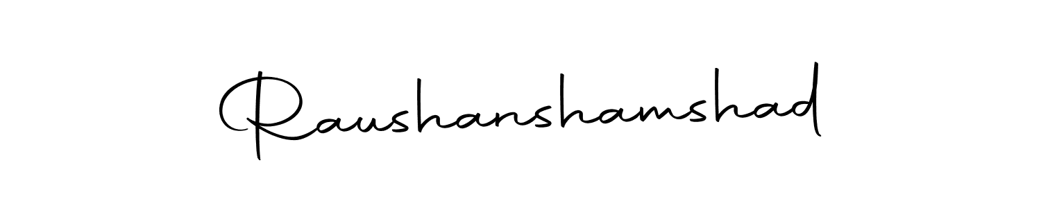 Make a beautiful signature design for name Raushanshamshad. With this signature (Autography-DOLnW) style, you can create a handwritten signature for free. Raushanshamshad signature style 10 images and pictures png