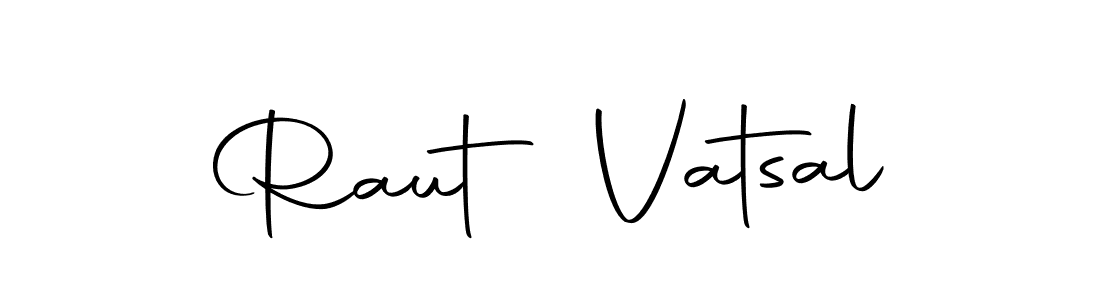 Raut Vatsal stylish signature style. Best Handwritten Sign (Autography-DOLnW) for my name. Handwritten Signature Collection Ideas for my name Raut Vatsal. Raut Vatsal signature style 10 images and pictures png