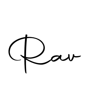 Create a beautiful signature design for name Rav. With this signature (Autography-DOLnW) fonts, you can make a handwritten signature for free. Rav signature style 10 images and pictures png