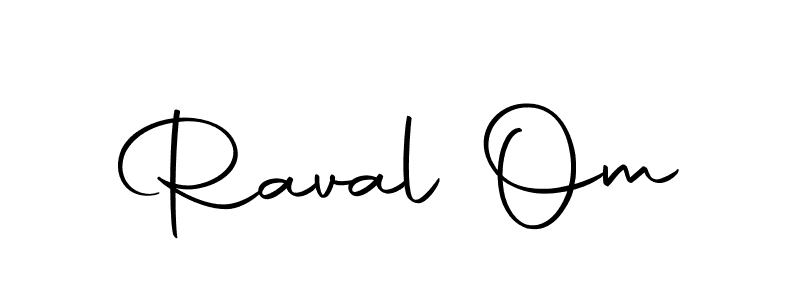 Design your own signature with our free online signature maker. With this signature software, you can create a handwritten (Autography-DOLnW) signature for name Raval Om. Raval Om signature style 10 images and pictures png