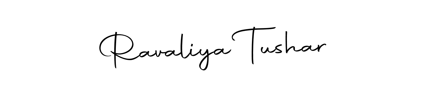 The best way (Autography-DOLnW) to make a short signature is to pick only two or three words in your name. The name Ravaliya Tushar include a total of six letters. For converting this name. Ravaliya Tushar signature style 10 images and pictures png