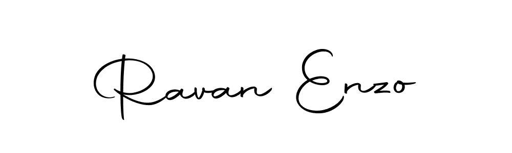 You should practise on your own different ways (Autography-DOLnW) to write your name (Ravan Enzo) in signature. don't let someone else do it for you. Ravan Enzo signature style 10 images and pictures png