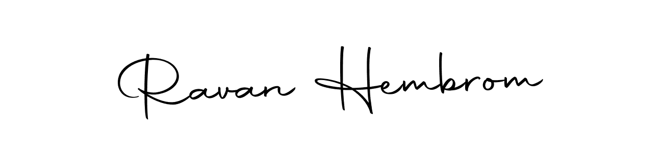 The best way (Autography-DOLnW) to make a short signature is to pick only two or three words in your name. The name Ravan Hembrom include a total of six letters. For converting this name. Ravan Hembrom signature style 10 images and pictures png