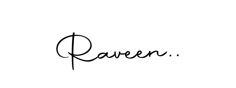 How to make Raveen.. name signature. Use Autography-DOLnW style for creating short signs online. This is the latest handwritten sign. Raveen.. signature style 10 images and pictures png