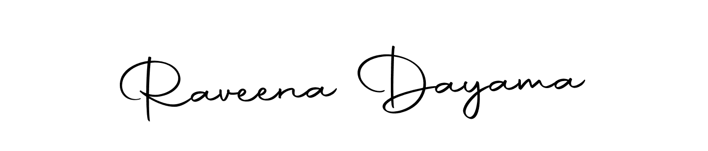 Raveena Dayama stylish signature style. Best Handwritten Sign (Autography-DOLnW) for my name. Handwritten Signature Collection Ideas for my name Raveena Dayama. Raveena Dayama signature style 10 images and pictures png
