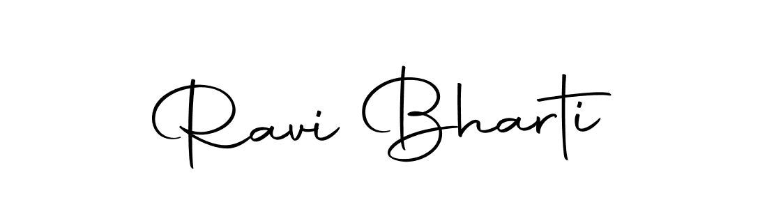 You should practise on your own different ways (Autography-DOLnW) to write your name (Ravi Bharti) in signature. don't let someone else do it for you. Ravi Bharti signature style 10 images and pictures png