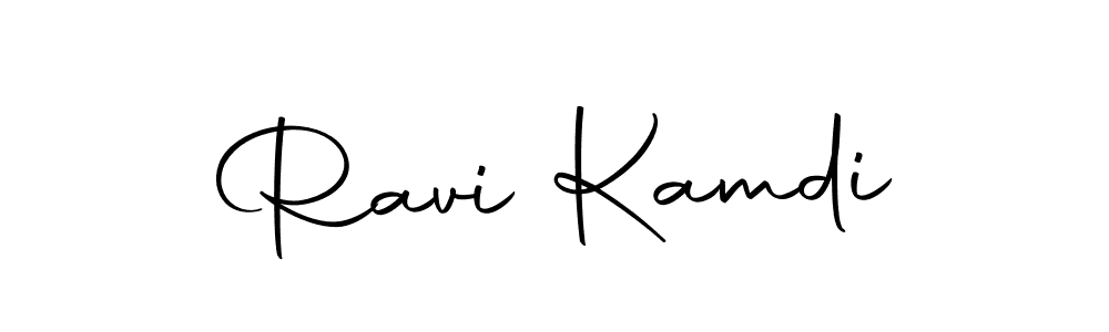 Design your own signature with our free online signature maker. With this signature software, you can create a handwritten (Autography-DOLnW) signature for name Ravi Kamdi. Ravi Kamdi signature style 10 images and pictures png