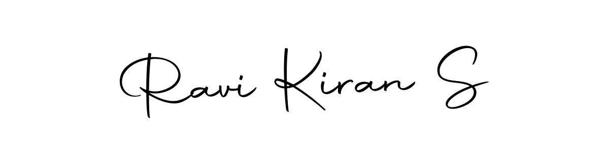 Create a beautiful signature design for name Ravi Kiran S. With this signature (Autography-DOLnW) fonts, you can make a handwritten signature for free. Ravi Kiran S signature style 10 images and pictures png