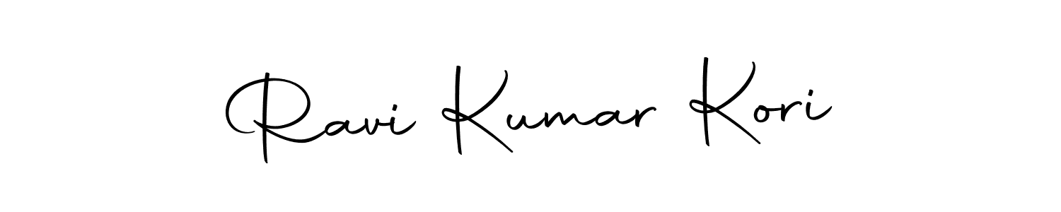 How to make Ravi Kumar Kori name signature. Use Autography-DOLnW style for creating short signs online. This is the latest handwritten sign. Ravi Kumar Kori signature style 10 images and pictures png