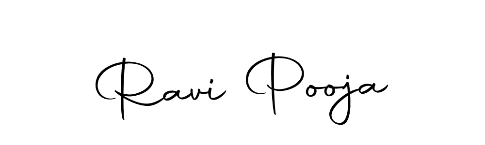 Create a beautiful signature design for name Ravi Pooja. With this signature (Autography-DOLnW) fonts, you can make a handwritten signature for free. Ravi Pooja signature style 10 images and pictures png