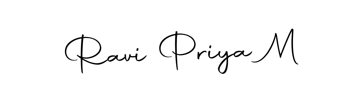 Ravi Priya M stylish signature style. Best Handwritten Sign (Autography-DOLnW) for my name. Handwritten Signature Collection Ideas for my name Ravi Priya M. Ravi Priya M signature style 10 images and pictures png