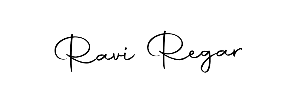 Create a beautiful signature design for name Ravi Regar. With this signature (Autography-DOLnW) fonts, you can make a handwritten signature for free. Ravi Regar signature style 10 images and pictures png