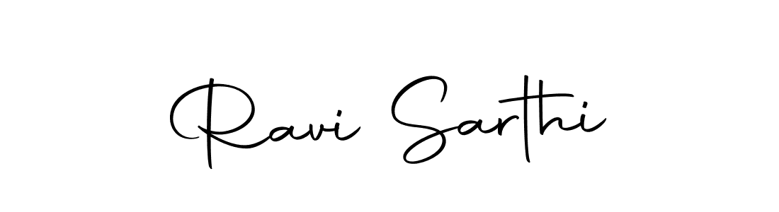 Create a beautiful signature design for name Ravi Sarthi. With this signature (Autography-DOLnW) fonts, you can make a handwritten signature for free. Ravi Sarthi signature style 10 images and pictures png