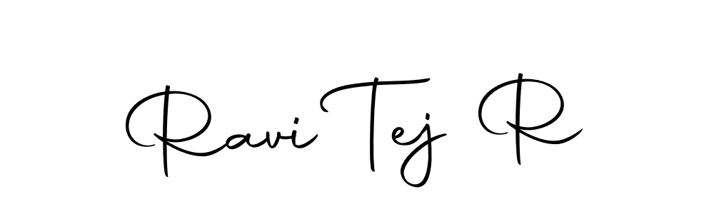 This is the best signature style for the Ravi Tej R name. Also you like these signature font (Autography-DOLnW). Mix name signature. Ravi Tej R signature style 10 images and pictures png