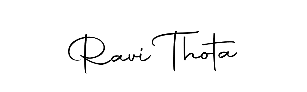 Make a beautiful signature design for name Ravi Thota. With this signature (Autography-DOLnW) style, you can create a handwritten signature for free. Ravi Thota signature style 10 images and pictures png