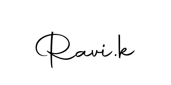 You should practise on your own different ways (Autography-DOLnW) to write your name (Ravi.k) in signature. don't let someone else do it for you. Ravi.k signature style 10 images and pictures png