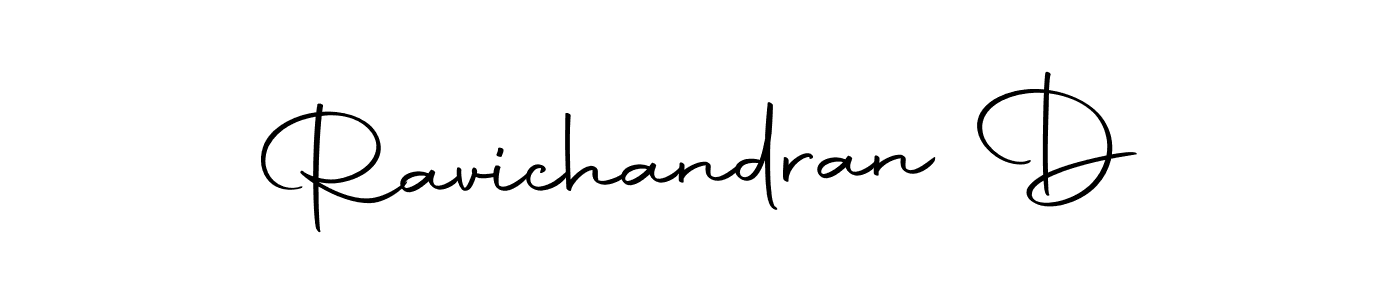 Use a signature maker to create a handwritten signature online. With this signature software, you can design (Autography-DOLnW) your own signature for name Ravichandran D. Ravichandran D signature style 10 images and pictures png