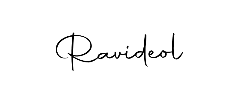 Make a beautiful signature design for name Ravideol. Use this online signature maker to create a handwritten signature for free. Ravideol signature style 10 images and pictures png